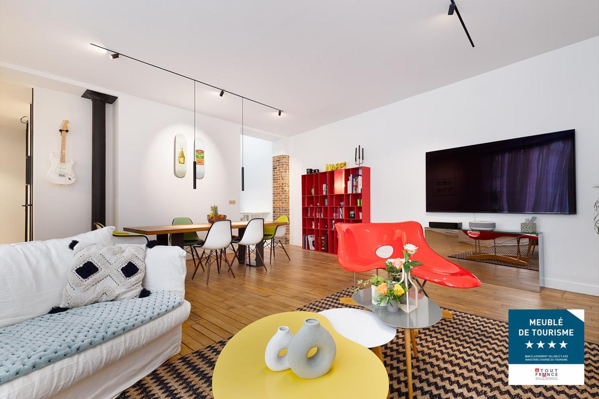 Appartement Luxueux Loft 3br Au Coeur Du Marais